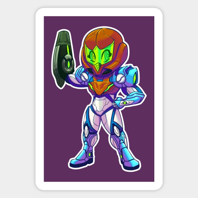 Chibi Dread Samus Sticker by krls